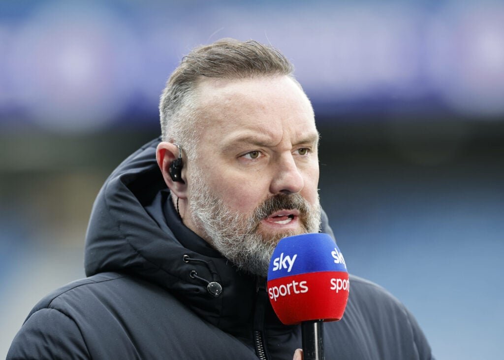 Kris Boyd working as a Sky Sports pundit