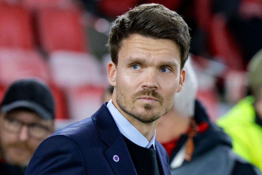 Rangers manager Danny Rohl looking concerned