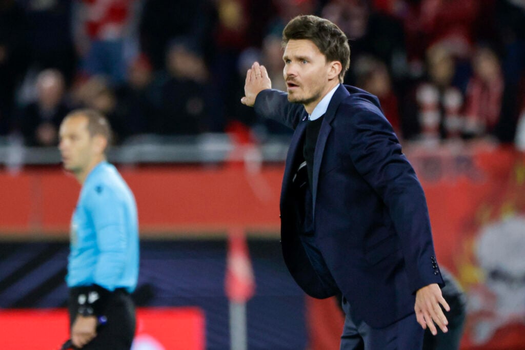 Rangers manager Danny Rohl on the sidelines