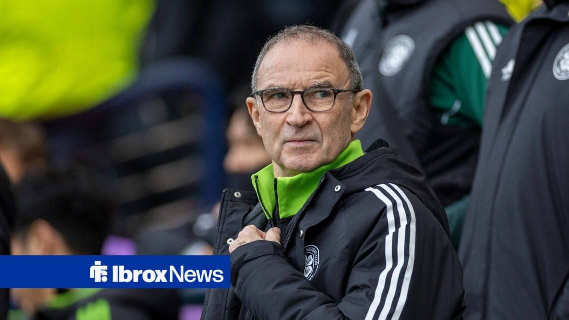 Martin O'Neill in a Celtic tracksuit