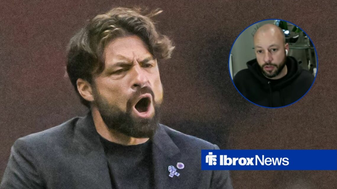 Russell Martin looking angry towards Alan Hutton in a circle inset