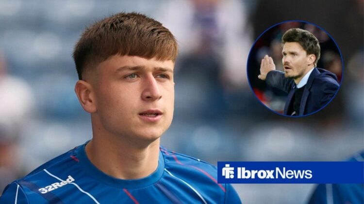 Mikey Moore alongside a circle inset of Danny Rohl.