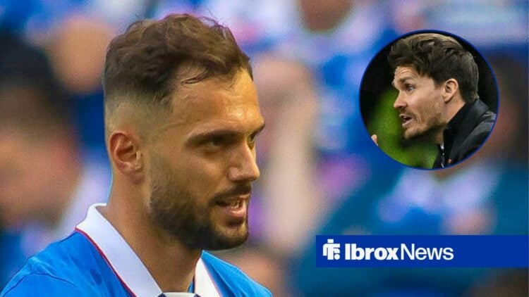 Nedim Bajrami alongside a circle inset of Danny Rohl.