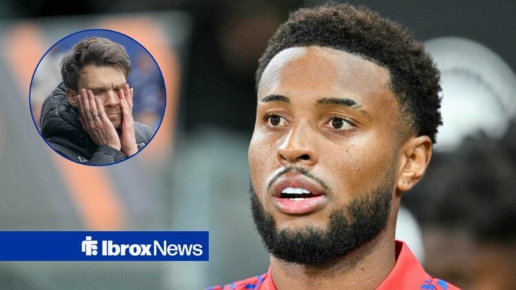 Danny Rohl alongside a circle inset of Youssef Chermiti.