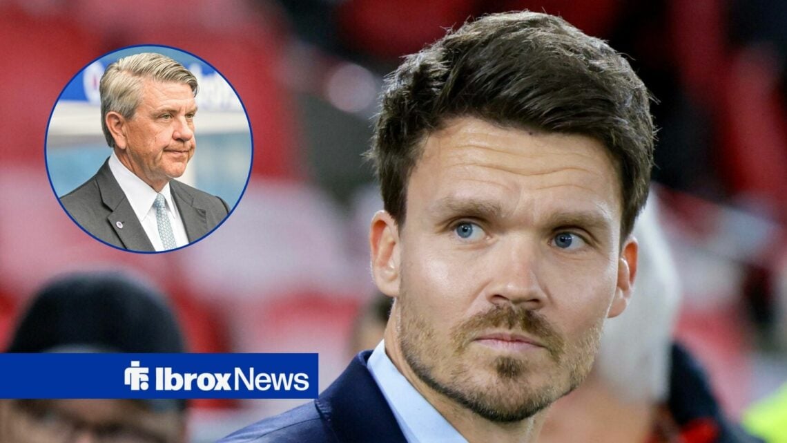 Danny Rohl looking at Andrew Cavenagh