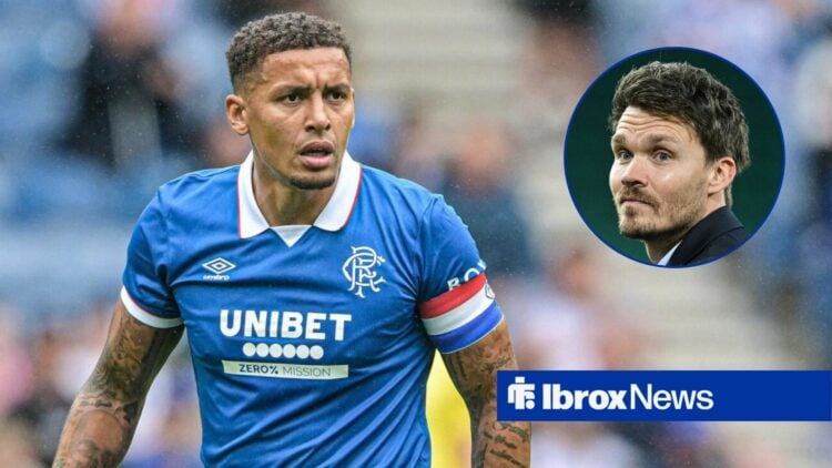 James Tavernier alongside a circle inset of Danny Rohl.