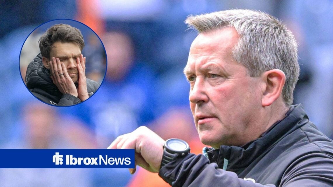 Billy Dodds alongside a circle inset of Danny Rohl.