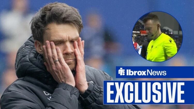 Danny Rohl with his head in his hands with Allard Lindhourt in frame