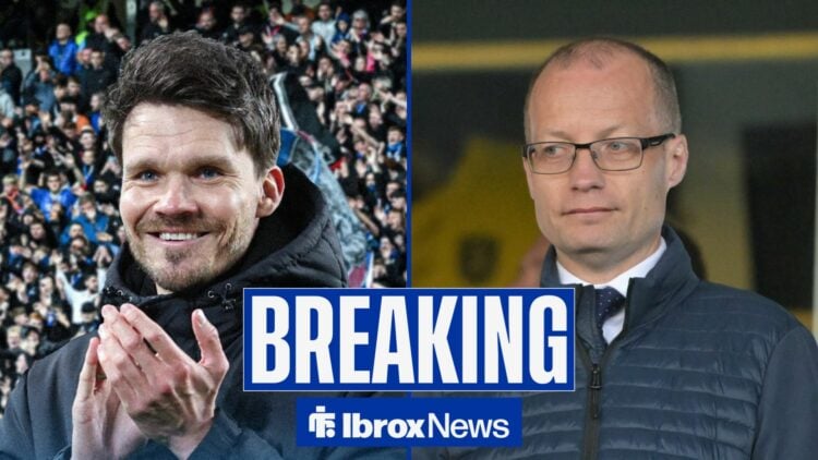 Danny Rohl smiling with Willie Collum looking on in 50-50 split