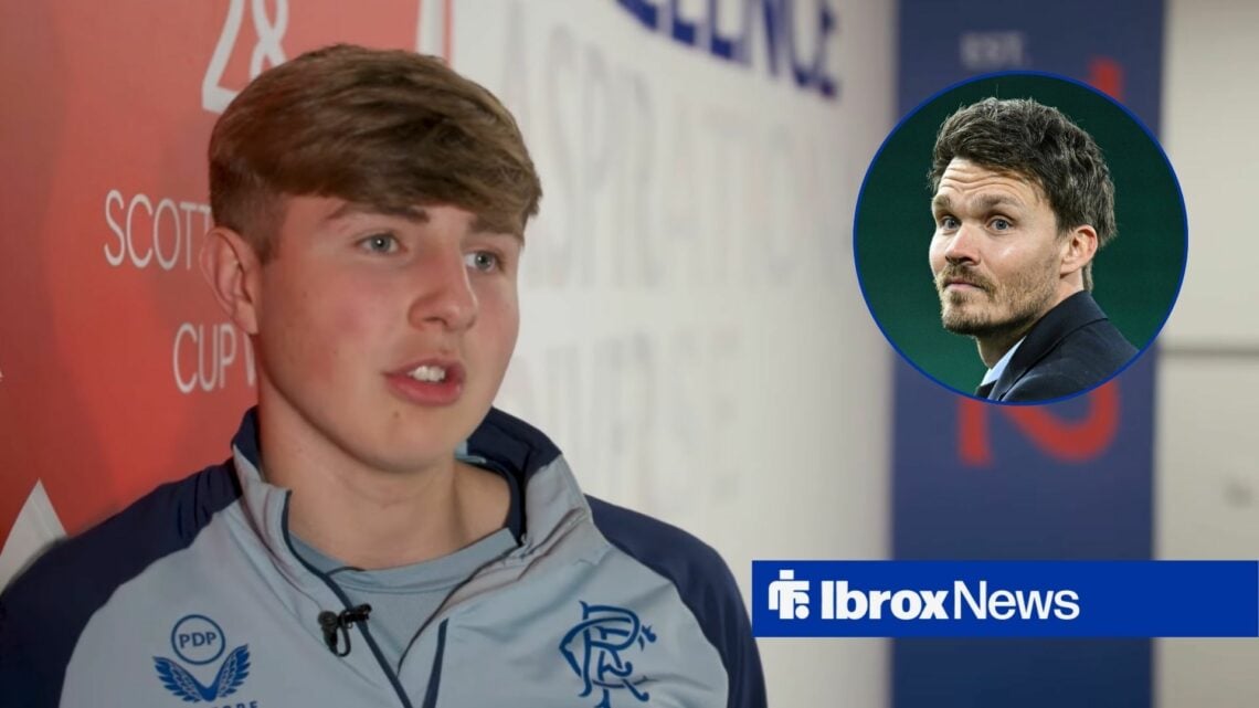 Rangers gem Josh Gentles, Danny Rohl in inset.