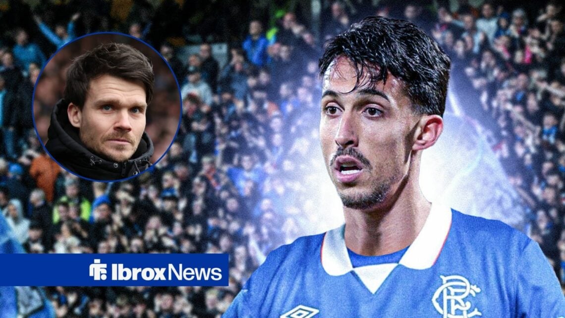 Bojan Miovski looking at Danny Rohl in circular inset