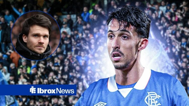 Bojan Miovski looking at Danny Rohl in circular inset