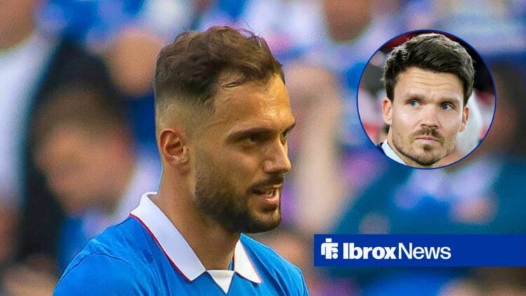 Rangers playmaker Nedim Bajrami and Danny Rohl in circular inset