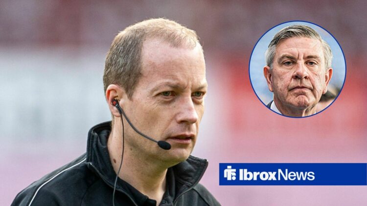 Scottish referee chief Willie Collum and Rangers chairman Andrew Cavenagh in circular inset