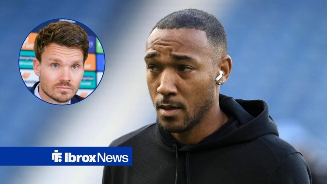 Rangers defender Derek Cornelius and Danny Rohl in circular inset