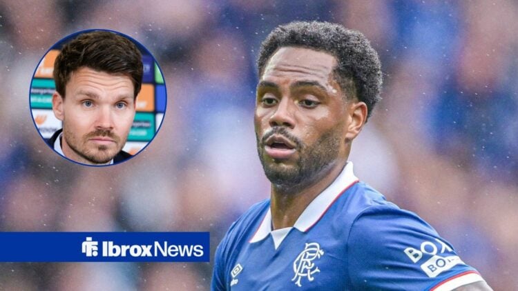 Rangers striker Danilo and Danny Rohl in circular inset