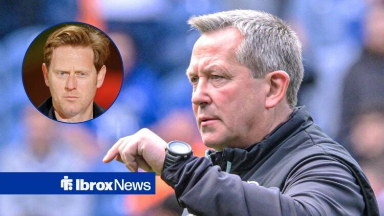 Former Rangers player Billy Dodds and Michael Stewart in circular inset