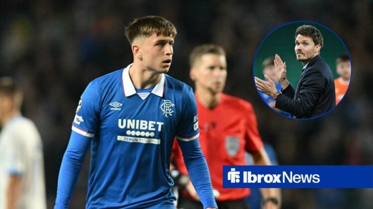 Rangers star Mikey Moore, Danny Rohl in inset.