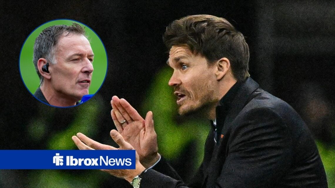 Rangers manager Danny Rohl and Chris Sutton in circular inset