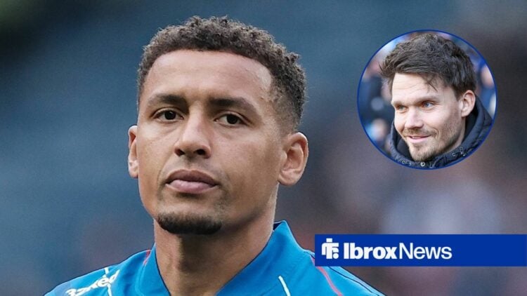 Rangers captain James Tavernier and Danny Rohl in circular inset