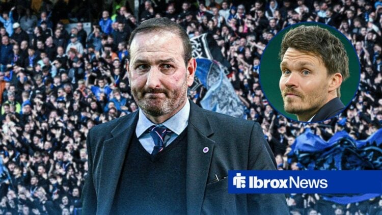 Rangers sporting director Kevin Thelwell and Danny Rohl in circular inset
