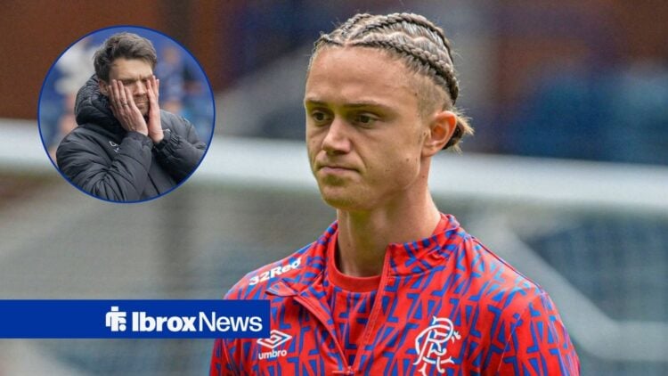 Thelo Aasgard next to a circular inset of Danny Rohl