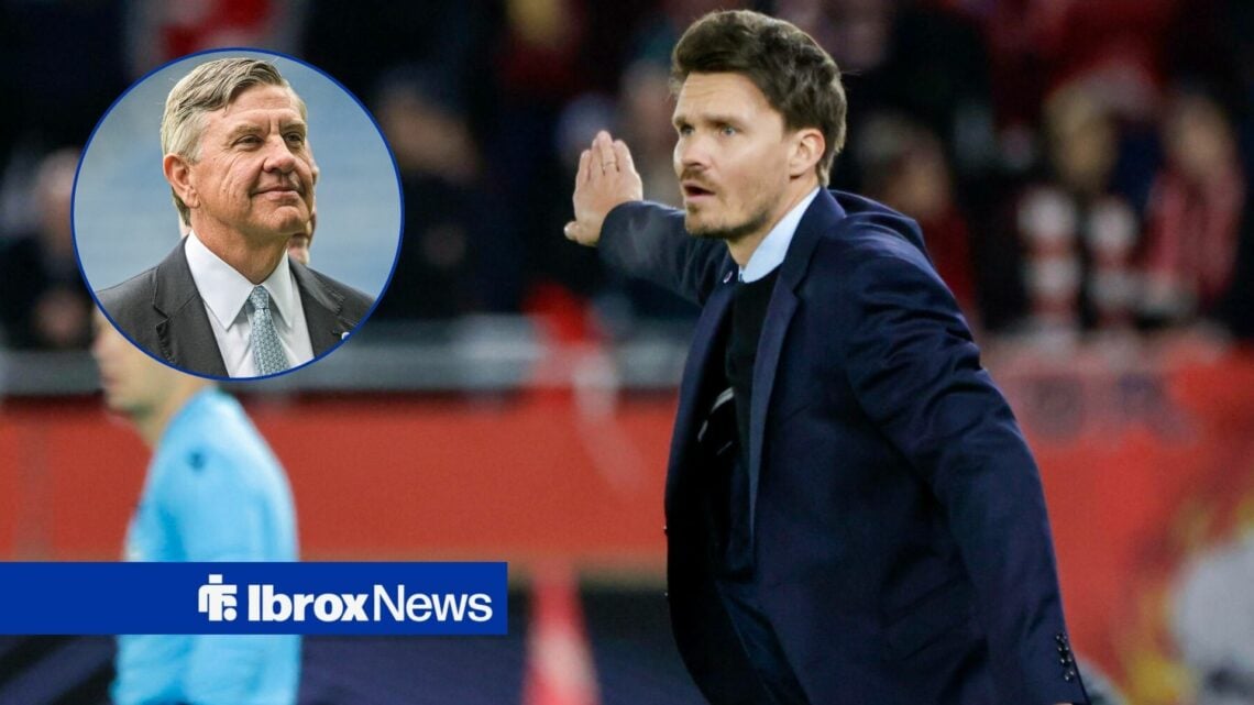 Danny Rohl next to a circular inset of Andrew Cavenagh