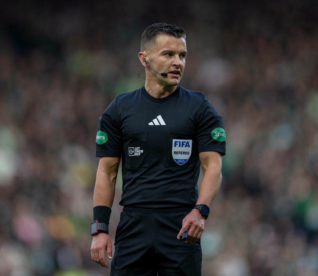 Nick Walsh refereeing a Rangers vs Celtic match