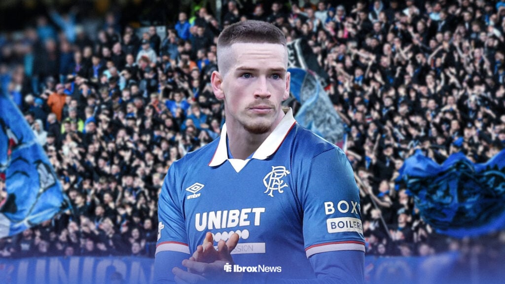 Ryan Kent in new Rangers jersey