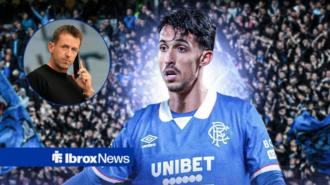 Bojan Miovski looking at Neil McCann in circle