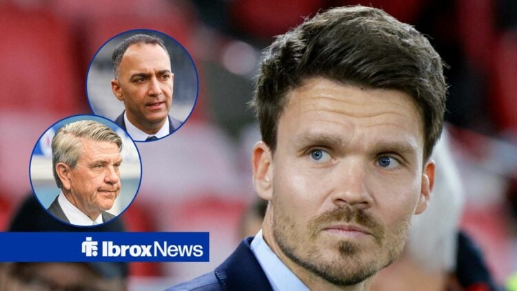 Danny Rohl looking at Paraag Marathe and Andrew Cavenagh.