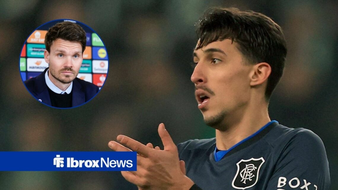 Bojan Miovski alongside a circle inset of Danny Rohl.