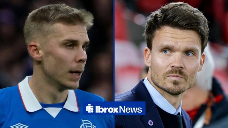 Oliver Antman with Danny Rohl at Rangers