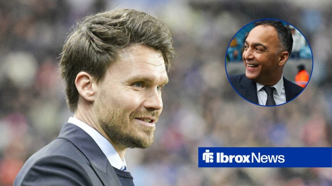 Rangers boss Danny Rohl smiling, Paraag Marathe in inset.