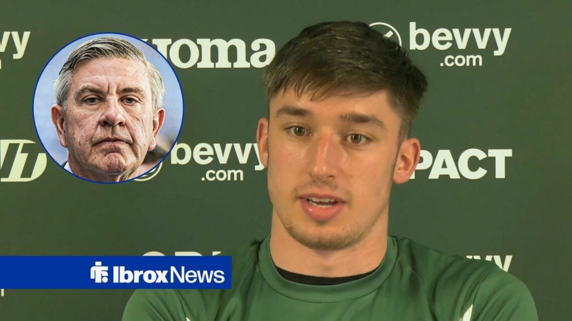 Hibernian striker Kieron Bowie and Rangers chairman Andrew Cavenagh