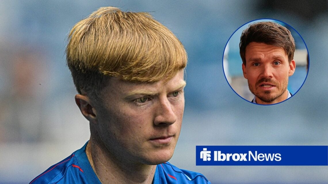 Rangers midfielder Lyall Cameron and Danny Rohl in circular inset