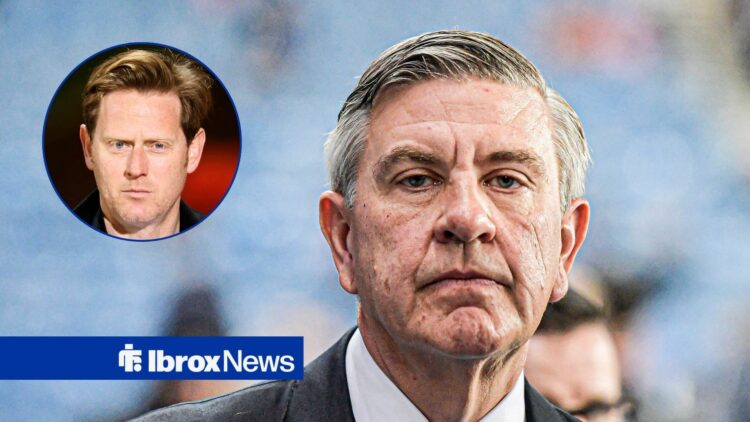 Rangers chairman Andrew Cavenagh and Michael Stewart in circular inset
