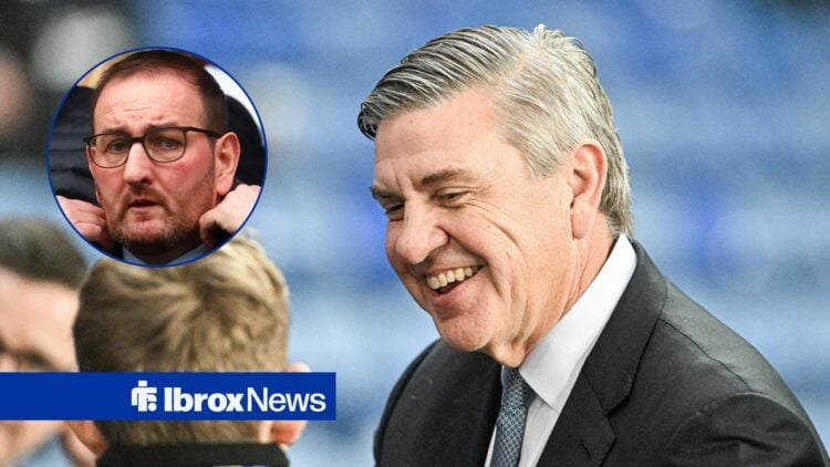 Rangers chairman Andrew Cavenagh and Kevin Thelwell in circular inset