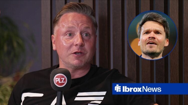 Tam McManus and Rangers manager Danny Rohl in circular inset