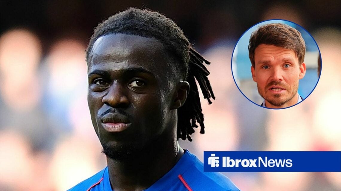 Rangers defender Clinton Nsiala and Danny Rohl in circular inset