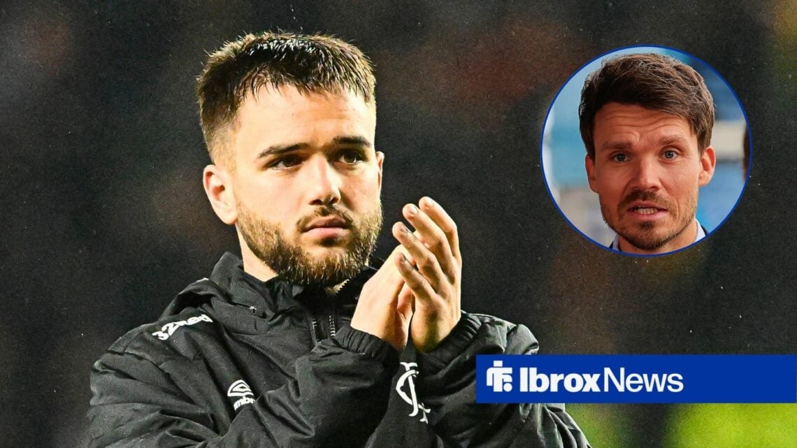 Rangers midfielder Nicolas Raskin and Danny Rohl in circular inset