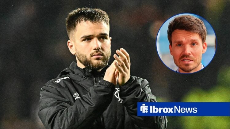 Rangers midfielder Nicolas Raskin and Danny Rohl in circular inset