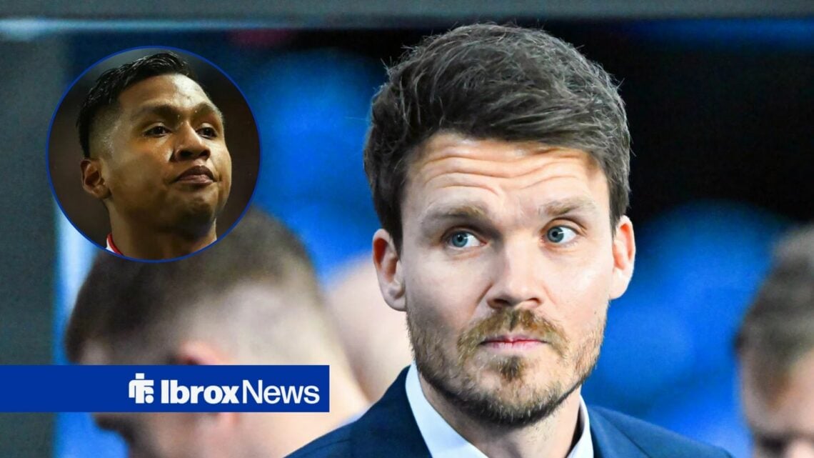 Rangers manager Danny Rohl and Alfredo Morelos in circular inset