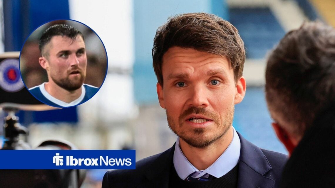 Rangers manager Danny Rohl and John Souttar in circular inset