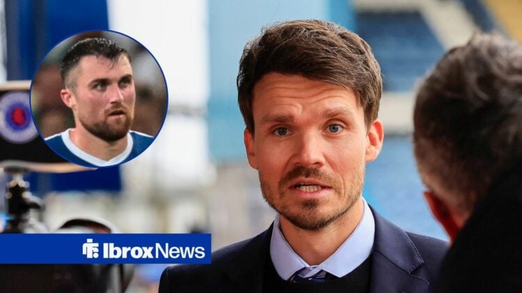 Rangers manager Danny Rohl and John Souttar in circular inset