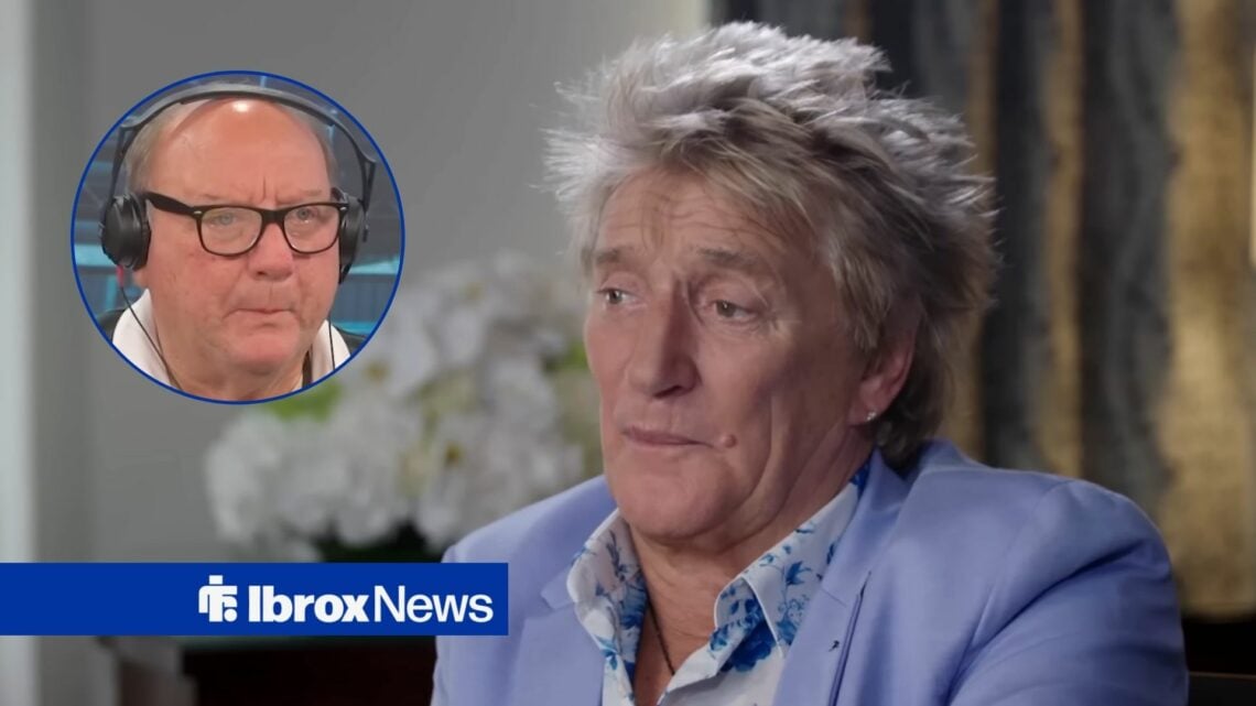 Rangers, Rod Stewart and Alan Brazil in circular inset