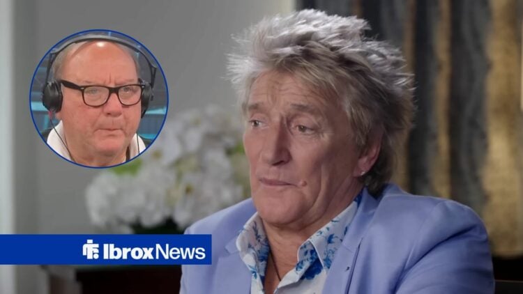 Rangers, Rod Stewart and Alan Brazil in circular inset