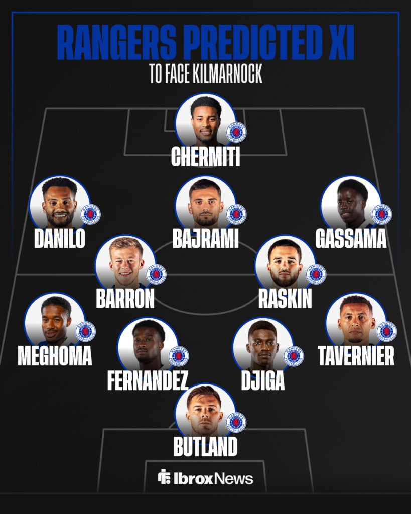 Rangers predicted XI to face Kilmarnock