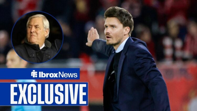 Rangers boss Danny Rohl with Keith Hackett inset