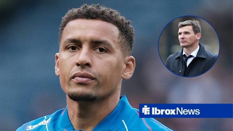 James Tavernier next to Lee McCulloch